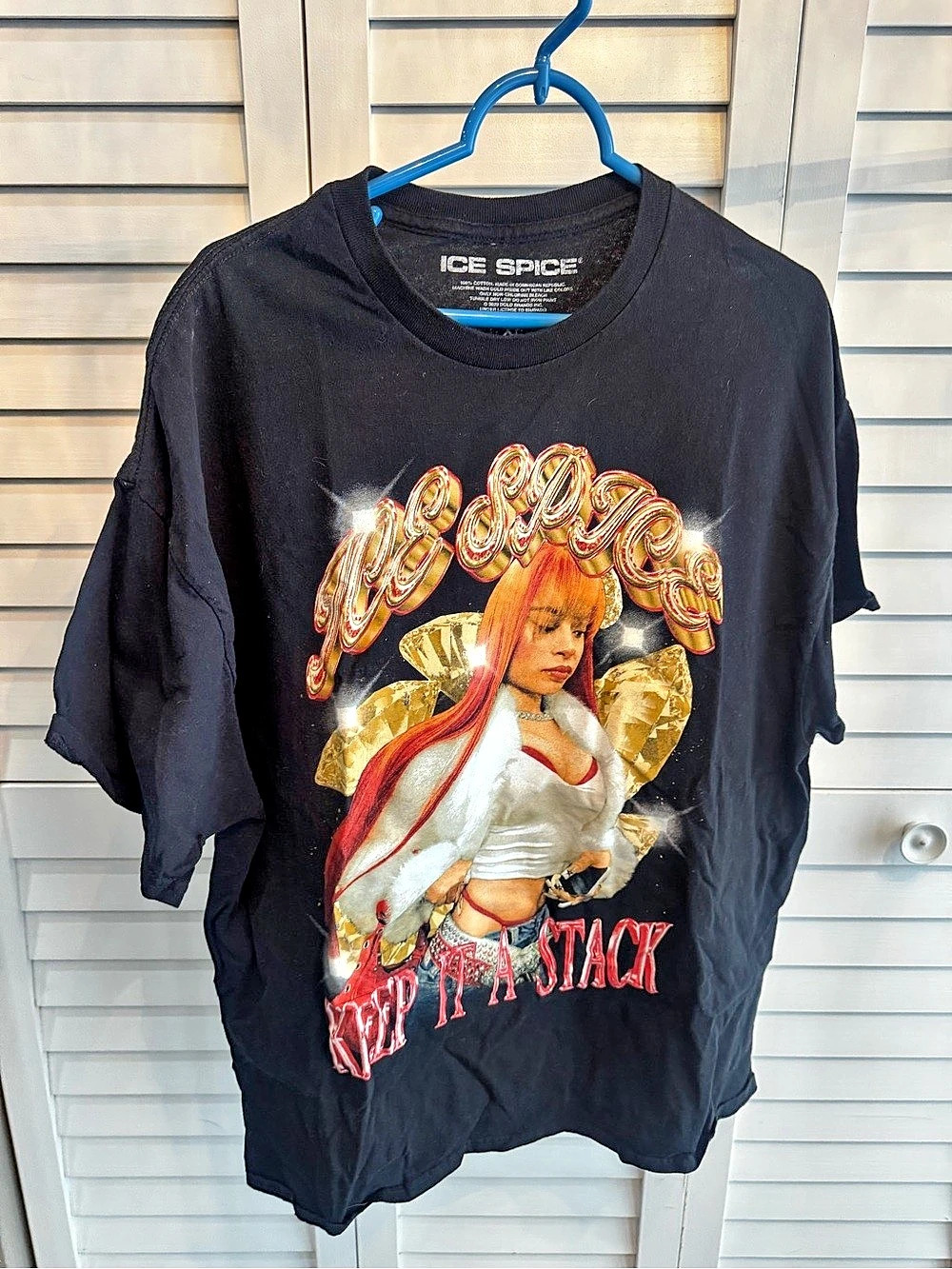 Ice Spice graphic T-shirt Graphic Tee in Black Size XL